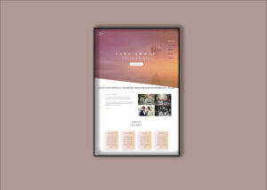 image of a web site mock up